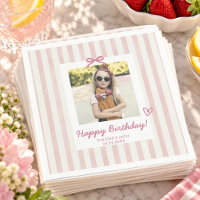 Roze Foto Lint Verjaardagsfeest Chic