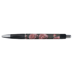 Roze foto realistisch roos pen