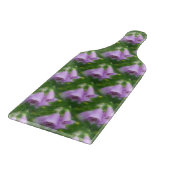 Roze Foxglove Flowers Natuur Art Pattern Snijplank (Hoek)