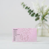 Roze Foxglove Petal Custom Visitekaartje (Staand voorkant)