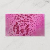 Roze Foxglove Petal Custom Visitekaartje (Achterkant)