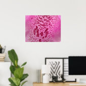 Roze Foxglove Petal Print (Thuiskantoor)