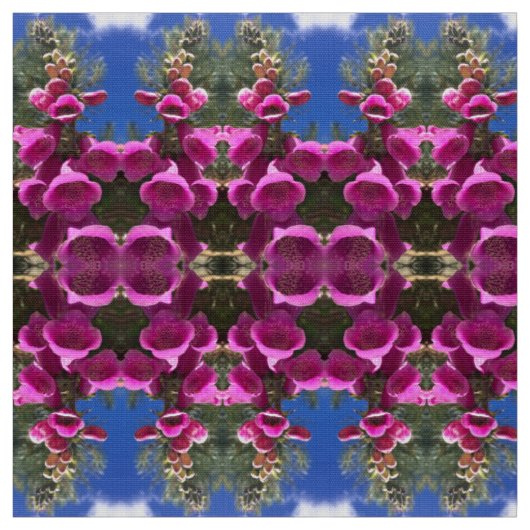 Roze foxglove stof (Swatch)