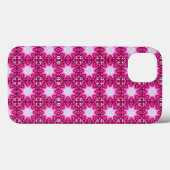 Roze fractal bloemen mandala patroon Case-Mate iPhone case (Achterkant (horizontaal))
