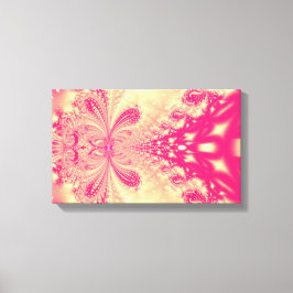 Roze fractal Canvas Art