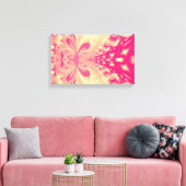 Roze fractal Canvas Art Afdruk (Insitu (Woonkamer))