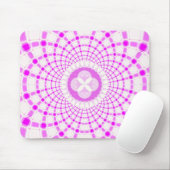 Roze fractal muismat (Met muis)