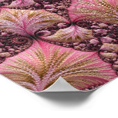Roze Fractal Poster (Hoek)