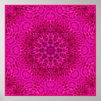 Roze  fractale Kaleidoscoop