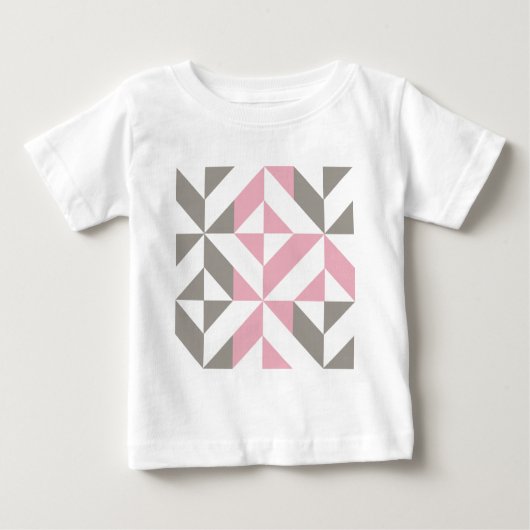 Roze frambozen en zilver Geometric ZigZag (Voorkant)