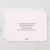 Roze frambozen macarons Moederdag Feestdagenkaart (Achterkant)