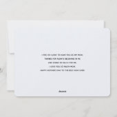 Roze frambozenmacarons Moederdag Feestdagenkaart (Achterkant)