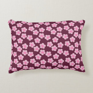 Roze Frangipani Bloem Naadloos Patroon Accent Kussen