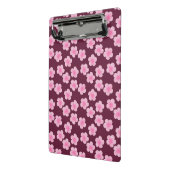 Roze Frangipani Bloem Naadloos Patroon Mini Klembord (Angled2)