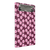 Roze Frangipani Bloem Naadloos Patroon Mini Klembord (Schuin)