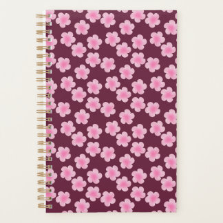 Roze Frangipani Bloem Naadloos Patroon Planner