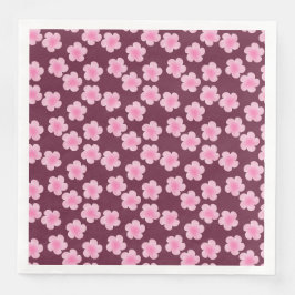 Roze Frangipani Bloem Naadloos Patroon Servet