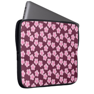 Roze Frangipani Bloempatroon Elektronica Tas