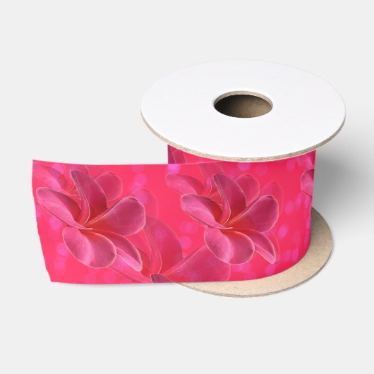 Roze Frangipani Blush Pattern Lint (Spoel)