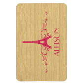 Roze Frans Premium Magnet Magneet (Verticaal)