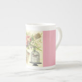 Roze Frans Thema Paris China Mok (Voorkant rechts)