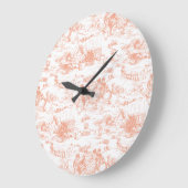  roze Franse muur klok (Hoek)