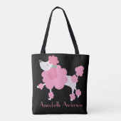 Roze Franse Podle Personaliseren Draagtas (Achterkant)