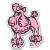 Roze Franse Podle Sticker (Voorkant)