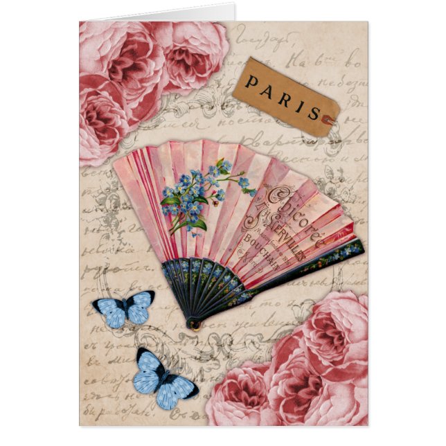  roze Franse ventilator (Voorkant)