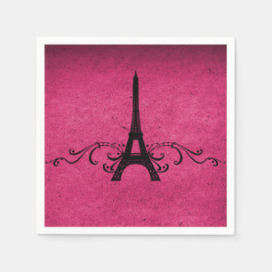 Roze  Franse Vlaanderen Servetten