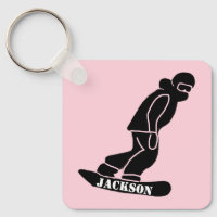 Roze Freeride Snowboarder Snowboarden Stencil