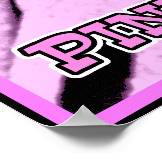 Roze Freud Funny Poster Sign Print (Hoek)