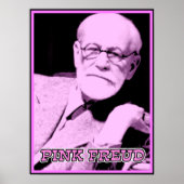 Roze Freud Funny Poster Sign Print (Voorkant)