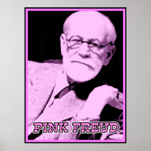 Roze Freud Grappige Poster Bord Afdruk