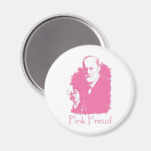 Roze Freud Magnet Magneet (Voorkant / Achterkant)