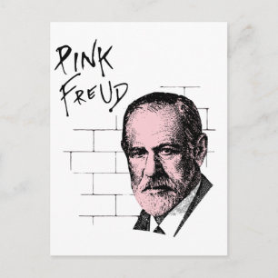 Roze Freud Sigmund Freud Briefkaart