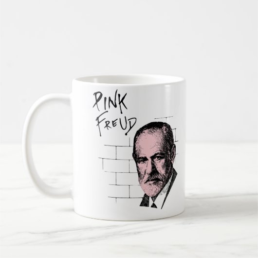 Roze Freud Sigmund Freud Koffiemok (Links)