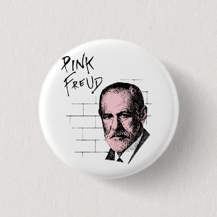 Roze Freud Sigmund Freud Ronde Button 3,2 Cm