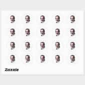 Roze Freud Sigmund Freud Ronde Sticker (Vel)