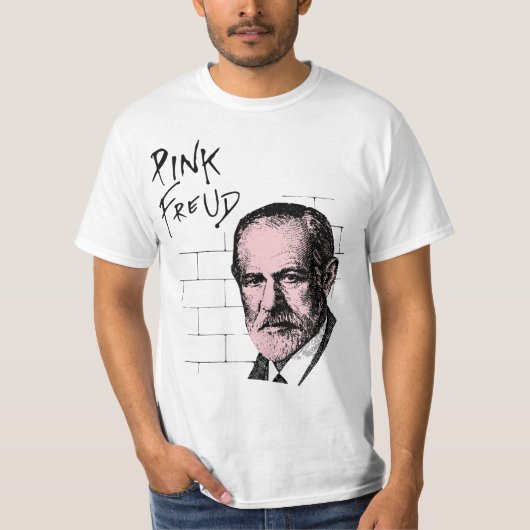 Roze Freud Sigmund Freud T-shirt (Voorkant)