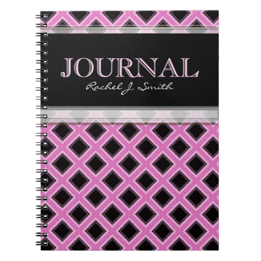 Roze Frills Grills Pattern Journal Notitieboek (Voorkant)