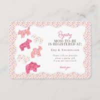 Roze Frosted Animal Cookies Gift Registratie Invoe