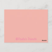 Roze Frosted Cupcake Bedankt Card Briefkaart (Achterkant)
