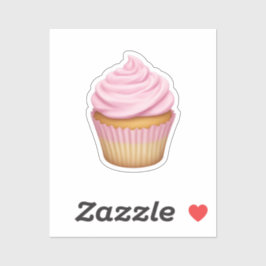 Roze Frosted Cupcake Emoji Sticker