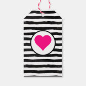 Roze Fuchsia Floral Poppies met de beste mam ooit Cadeaulabel (Achterkant)