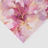 Roze Fuchsia Modern Abstract Lelies Tissuepapier (Detail)