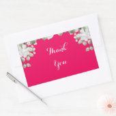roze fuchsia rechthoekige sticker (Envelop)