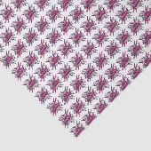 Roze Fun MEISJESKRACHT Moderne typografie Tissuepapier (Detail)