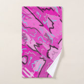 Roze! Fun met Abstracte kunst Bad Handdoek (Handdoek)