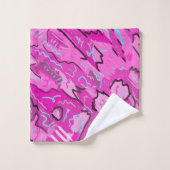 Roze! Fun met Abstracte kunst Bad Handdoek (Wasdoekje)